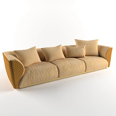 Elegant Winston Bentley Sofa 3D model image 1 