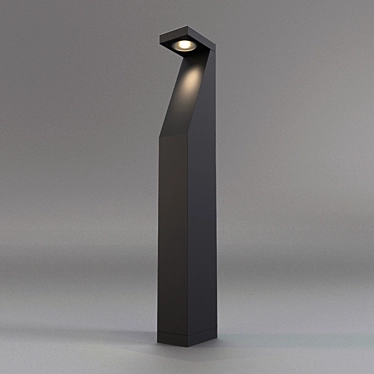 Sleek Street Light Design 3D model image 1 