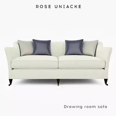 Elegant Rose Uniacke Drawing Room Sofa 3D model image 1 