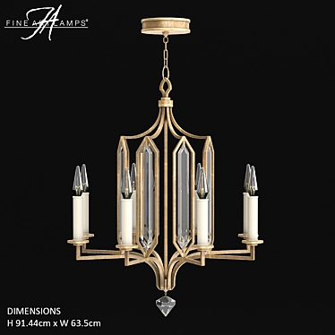 Timeless Elegance: Fine Art Lamps Westminster 3D model image 1 