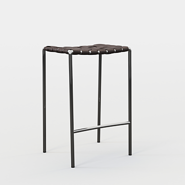 Elegant Klasen Chair & Stool 3D model image 1 