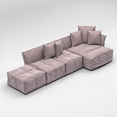 Cozy Comfort Sofa Seat 3D model image 1 