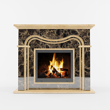 Marble Fireplace: 31st Version 3D model image 1 