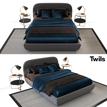 Luxurious Twils Ekeko Bed 3D model image 1 