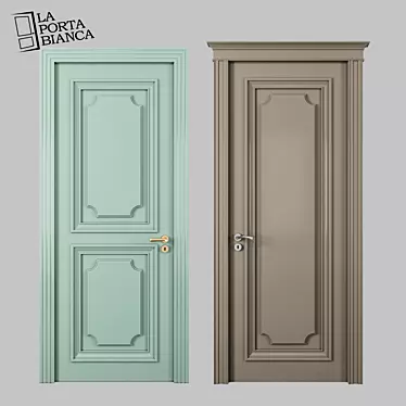 Elegant Collection: Classic Doors 3D model image 1 