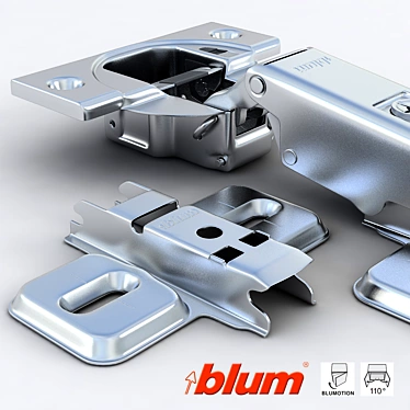 Blumotion Furniture Hinge 3D model image 1 
