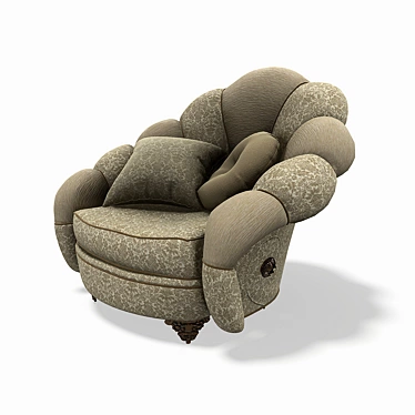 Grand Royal Armchair: Luxury and Elegance 3D model image 1 