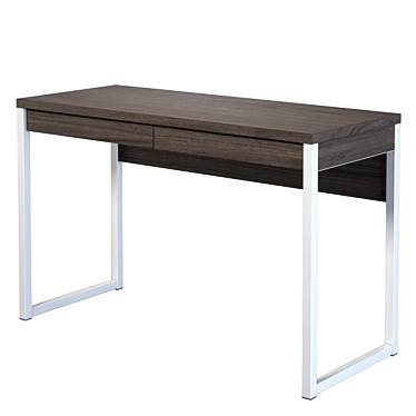 Emmezeta Delta Desk: Oak and Metal 3D model image 1 