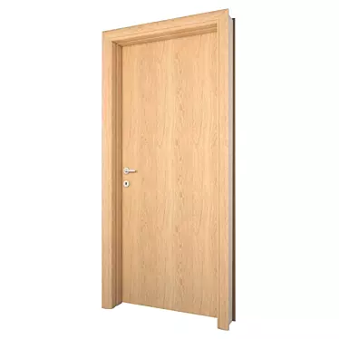 Terra Wood Textured Internal Door - High-Quality &
Terra Internal Door - Premium Wood Texture &
Terra High Poly Internal Door 3D model image 1 