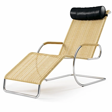 F42-1E Reclining Chair | Mies Van Der Rohe Design 3D model image 1 