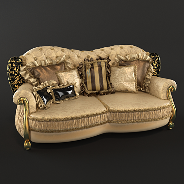 Luxury Royal Palace Sofa 3D model image 1 