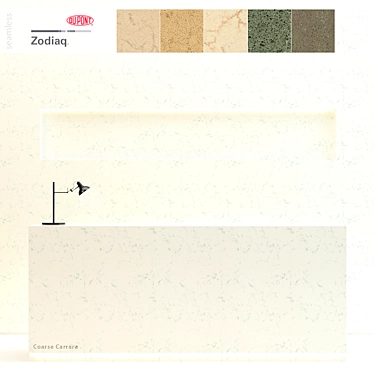 Zodiaq Quartz Countertops: High-resolution Stone Textures 3D model image 1 