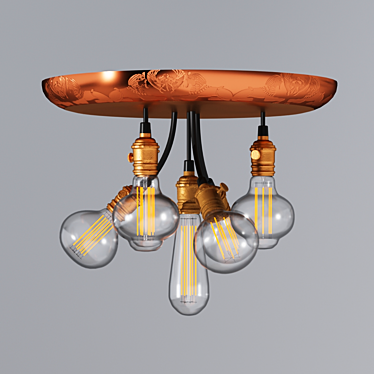 Industrial Steampunk Lamps 3D model image 1 