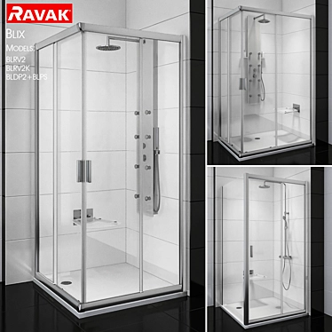 Ravak BLIX Corner Shower Combo 3D model image 1 