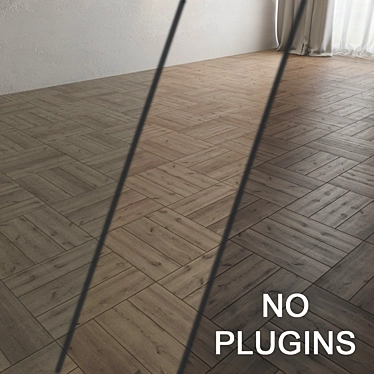 Premium Wood Parquet: Anserg Dark, Grenoble, Anserg Silver 3D model image 1 