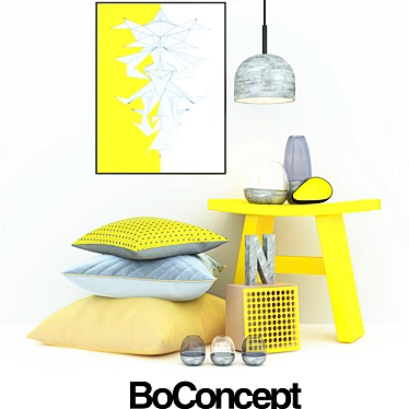 Boconcept Decor Set 3D model image 1 