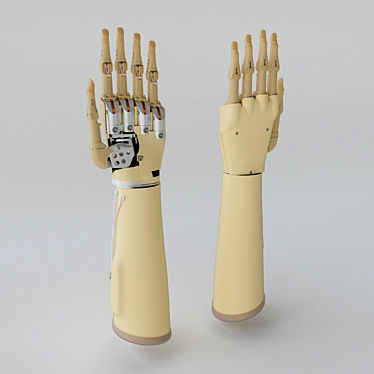 Advanced Myoelectric Hand Prosthesis 3D model image 1 