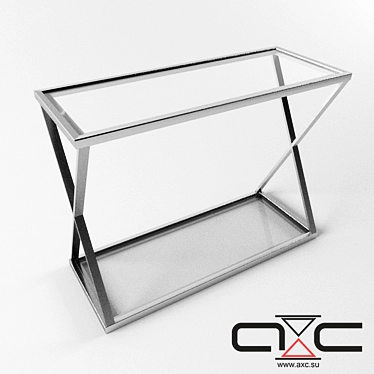 Modern Metal and Glass Coffee Table by Fabrika Albera 3D model image 1 
