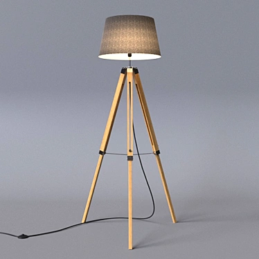 European Loft Design Floor Lamp 3D model image 1 