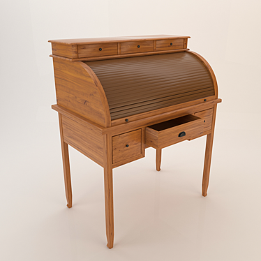 Elegant Writing Desk 3D model image 1 