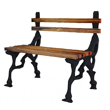 Vintage 2012 Bench 3D model image 1 