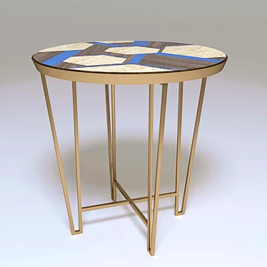  Hexagon Coffee Table: Sleek and Chic Design 3D model image 1 
