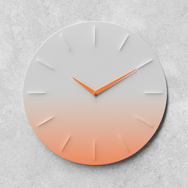 Sleek Sprallis Wall Clock 3D model image 1 