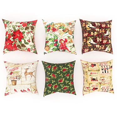 Festive Pillow Collection 3D model image 1 