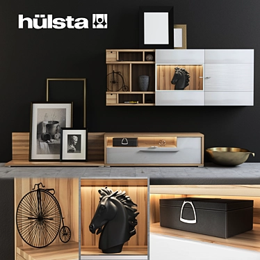 Modern Hulsta Mento TV Stand 3D model image 1 