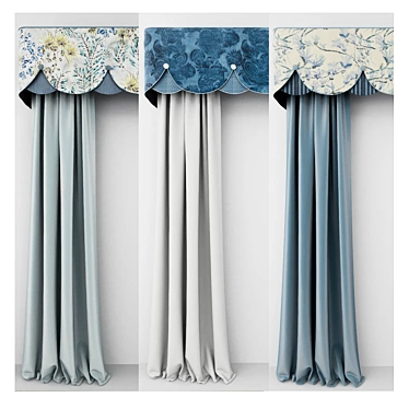 Set of Curtains Designers Guild with Lambrequin