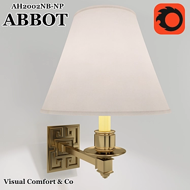 Stylish Wall Sconce: AH2002NB 3D model image 1 