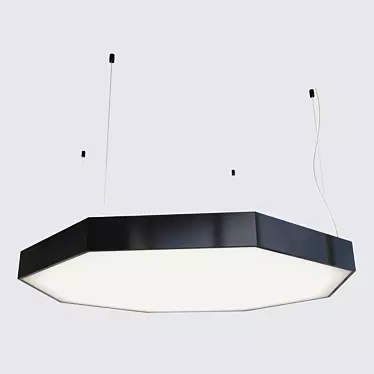 Modern Diva Pendant Light: Sleek Style, Customizable Size 3D model image 1 