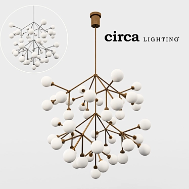 Elegant Mara Grande Chandelier 3D model image 1 