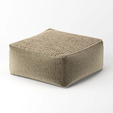 Adjustable Knit Pouf 3D model image 1 