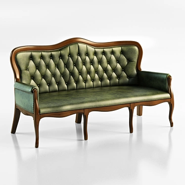 Filippo Liscio 3-Seater Sofa: Sleek Italian Design 3D model image 1 