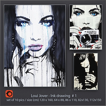 Jover's Modern Inc Drawing (10 Artworks) 3D model image 1 