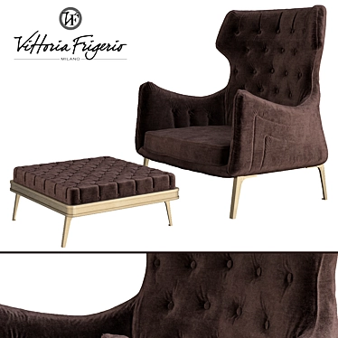 Luxury Comfort: Piola Bergere Capitonne 3D model image 1 