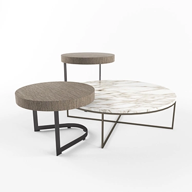 Elegant Minotti Kay Coffee Table 3D model image 1 