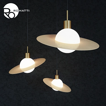 Galiley: Elegant Designer Pendant Light 3D model image 1 