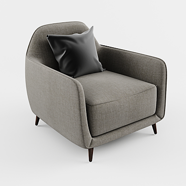 Italian Elegance: Ellie Armchair by Ditre 3D model image 1 