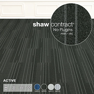 Dash Series: Shaw Carpet Tiles 3D model image 1 