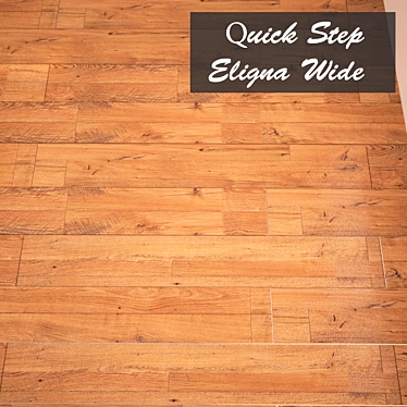 Premium Wide Oak Laminate Flooring 3D model image 1 