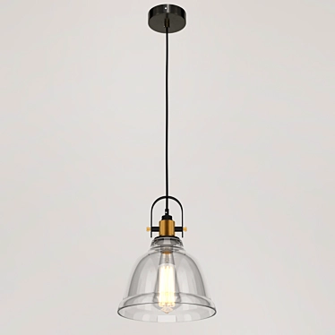 Modern European Suspension Light 3D model image 1 