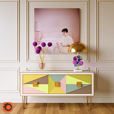 Harlequin console and Globo table lamp