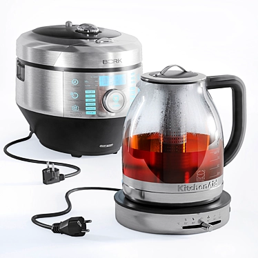 Bork U800 Multicooker & KitchenAid Electric Kettle 3D model image 1 