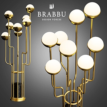 Modern Niku Floor Lamp: Elegant Illumination 3D model image 1 