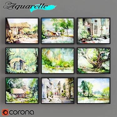 Aquatic Elegance - Set 37
Aqua Dreams - Part 37
Abstract Watercolors - Set 37
 3D model image 1 