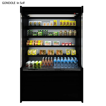 Gondoletta: Supermarket Cooler Showcase 3D model image 1 