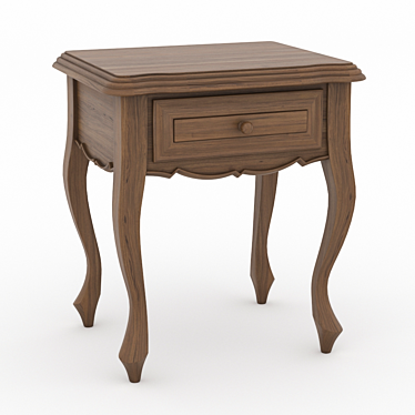 Provence Bedside Table: Elegant and Functional 3D model image 1 