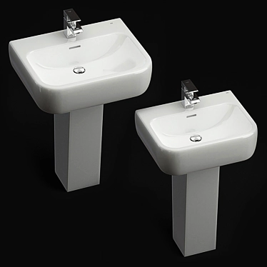 Modern RAK Metropolitan Washbasins 3D model image 1 